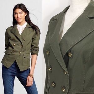 Who What Wear Army Green Military Jacket Sz M NWT